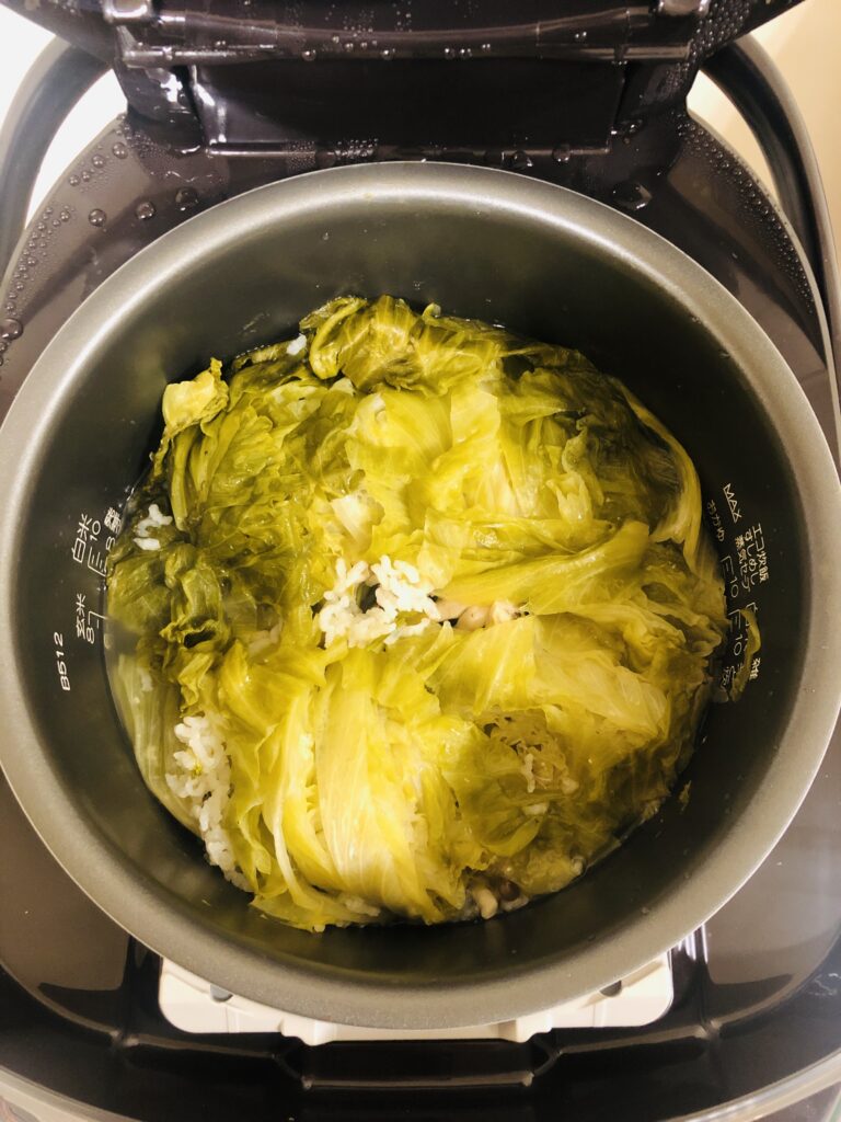 レタスと鶏肉の雑炊 ＃ダイエットメニュー＃減量 キャベツぶろぐ